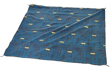 Uquip Picknickdecke Scotty XL Grey I 200 x 240 cm I wasserdichte & schmutzabweisende Campingdecke I Outdoordecke für Picknick, Strand, Park, Camping & Reisen I robuste & waschbare Stranddecke