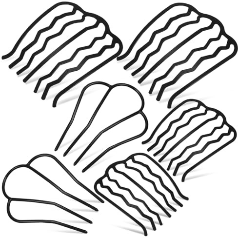 CALLARON 6piezas Peine De Metal Cabello Peinetas Pequeñas Para Recogidos Accesorios Para Peinar El Cabello Peinetas Decorativas Para Mujer Pinzas Para Mujer