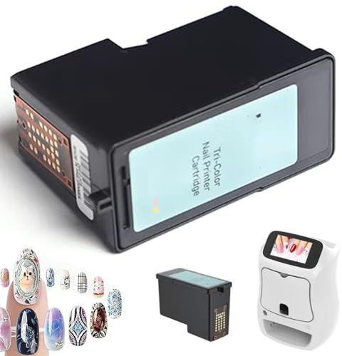 Nageldrucker Automatisch für Nägel, 3D-Nageldruckroboter, Mobiler Nageldrucker Digitaler Intelligenter Nagelkunst-Musterdrucker, Unterstützt DIY/WiFi/USB FüR Kinder/Nagelstudio/ManiküRe InkCartridge