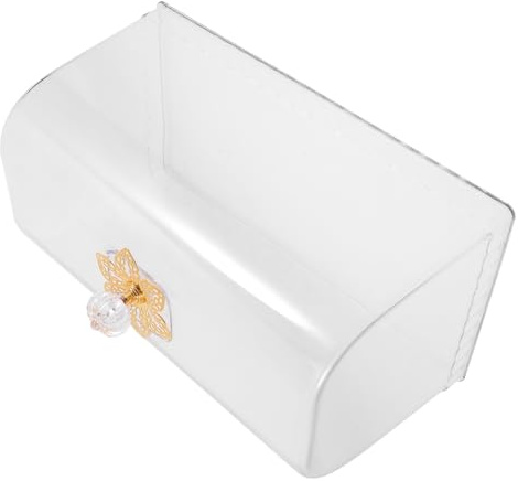 HOODANCOS Couvercle Rectangulaire Facile à Nettoyer Manipuler en Plastique Transparent Poignée pour Gâteau pour Diverses Occasions et Plateaux de Fruits
