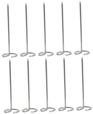 AUTSUPPL 10 pezzi Spiedini in Acciaio Inossidabile per Barbecue e Friggitrice ad Aria Design Verticale per Cottura Uniforme per Grigliate Campeggio e Feste all Aperto