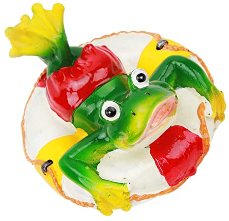 Phefop Pond Ornaments, Floating Garden Decor with Vibrant Colors, for Home Garden Yard Pools Fountains Aquariums (Swimming Ring)