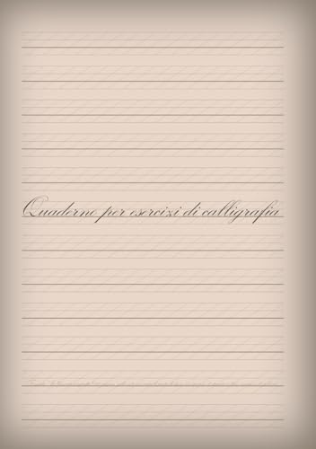 Quaderno per esercizi di calligrafia formato A5 (formato compatto) 200 pagine, realizzato con carta di pasta di legno, un'opzione di stampa a basse emissioni di carbonio