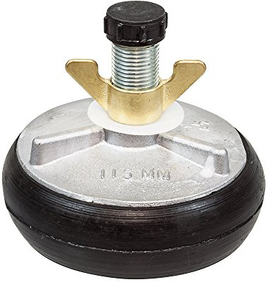 SCAPP Verstellbarer Rohrstopfen ALU 4,5“ für Rohr-Innen-Ø 116 – 134 mm, mit 1/2“ Hohlgewinde (weitere Größen verfügbar)