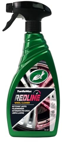 Detergente per cerchi Turtle Wax Redline, 500 ml – Senza acidi, sicuro per tutti i cerchi in lega, adesivi e dadi per cerchi Gel denso per la massima aderenza, richiesta solo pressione dell'acqua