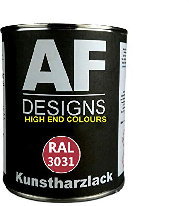 1 Liter Kunstharz Lack Buntlack Kunstharzlack RAL3031 ORIENTROT glänzend