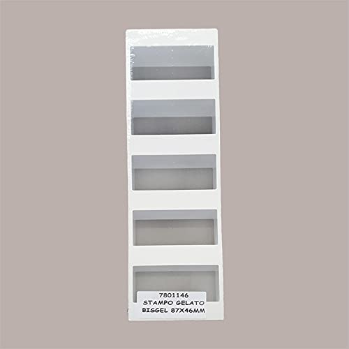 Lucgel Stampo per Biscotto Gelato Bisgel 46x87mm in plastica riutilizzabile