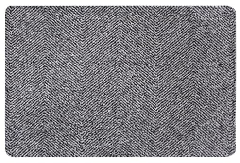 HANSE Home Clean & Go Doormat for Indoor and Outdoor Use 100 x 150 cm - Door Mat Dirt Trapper Mat Door Mat Washable & Weatherproof, Non-Slip for Entrance & Outdoor Use - Silver Grey