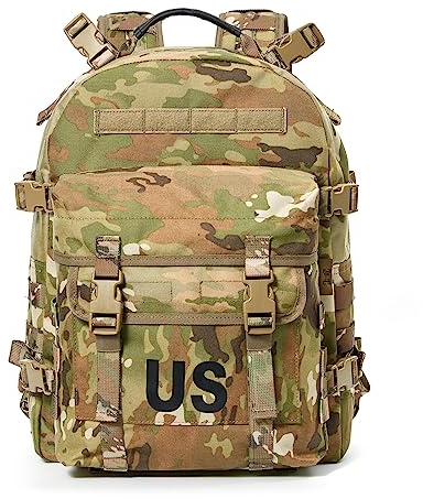 MT Military Army MOLLE 2 Tactical Assault Backpack, Rifleman 3 Day Pack, Medium Rucksack (OCP)