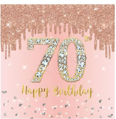 POPOYU 20 Stück Servietten 70. Geburtstag Roségold,Servietten Rosegold 70,Roségold Party DekorationServietten,70 GeburtstagServietten Rosa für Frauen 70. Geburtstag Party Partyzubehör