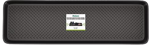 Matace Stövelbricka i gummi, 1-pack, extra stor, för hall, lång och tunn stövelbricka/stövelmatta för inomhus- och utomhusbruk, 40 x 140 cm, rektangulär