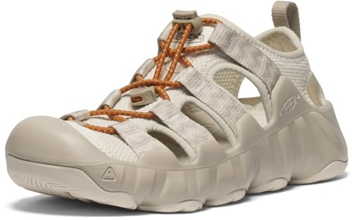 KEEN Women's Hyperport H2 Breathable Easy On Comfortable Hiking and Water Sandals, Birch/Plaza Taupe, 7.5