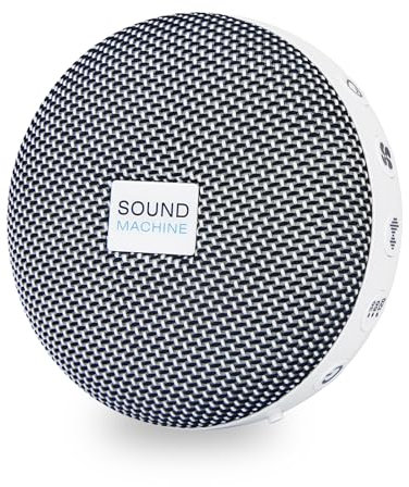 BIGMONAT Macchina a Rumore Bianco - con 36 Suoni Naturali Calmanti e Funzioni di Ricarica USB - con Funzioni di Memoria e Temporizzazione - Adatta Per Neonati e Adulti