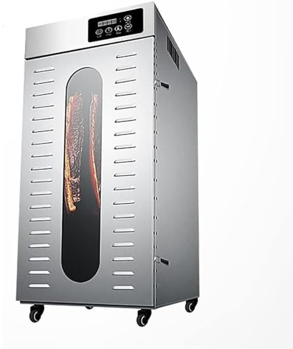 Secador De Carne, Espacio De Secado Giratorio Comercial Para Salchichas Y Tocino, Capacidad: 30 Kg, Termostato Ajustable De 35-90 °C, Adecuado Para Tocino, Pollo, Pato, Pescado, Ternera