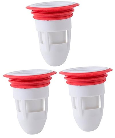 XFMZFUBD 3pcs Floor Drain Core Stainless Steel Strainer Metal Sink Strainer Filter for Sink Backwater Valve Floor Floor Drainer Bathtub Drain Stopper Floor Drain Plugs White(Blanc)
