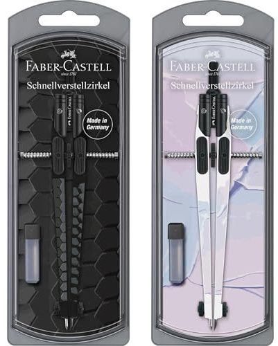 Faber-Castell Kompass mit Schnellbefestigung, Dark & Bright