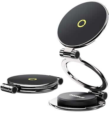 Baseus MagPro II Handyhalterung Auto Magnet, 360° Drehbar & Ausziehbar MagSafe Handy Halterung Auto für iPad, iPhone 12-16 Serie und Handys mit Magnetring Zubehör