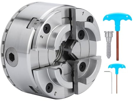 Chuck KP96 Mandrino autocentrante a 4 griffe for tornio for legno Utensili for tornio da 3,75 pollici per la lavorazione del legno(KP96 B M33)