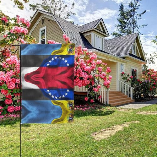 Bandera de Estonia y Venezuela, doble cara, 71 x 101 cm, decoración para exteriores.