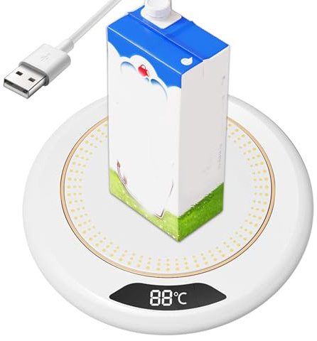 Scalda Tazze - 3 Livelli Temperatura Smart Base Riscaldante USB 20w | Riscaldatore Elettrico Per Bevande Come Tè E Latte - Accessorio Alimentare Termico per Bevande Calde