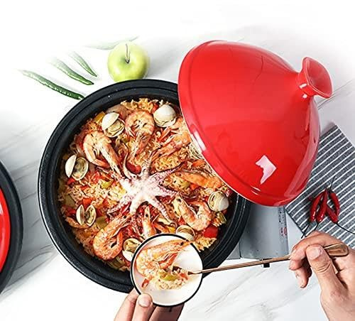 kitchenware,Cast Iron Tagine Pot, ed Cast Iron Tagine Pot Tajine Pot Casserole Dishes for Stew Slow Cooker Pot