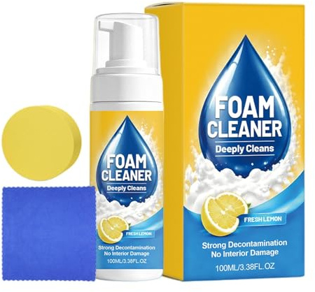 Allzweck Schaumreiniger | 100 Milliliter Spray - Küchenschaumreiniger | für Dusche Badewanne Badezimmer Auto Fahrzeug Arbeitsplatte Küche Toilette WC Polster Sofa Teppich Keller