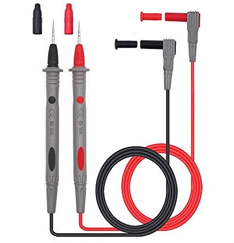 Messleitungen, HUYU Messleitungen für Multimeter, Messspitzen Kabel Set, Professionelles Multimeter Zubehör Set, mit Verlängerungskabel, 0.28mm Prüfspitze, 2 Stk.