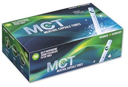 MCT Menthol Capsule Tubes Clickh?lsen mit Menthol 10 Boxen (1000 H?lsen)