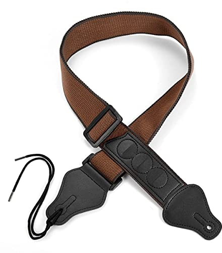 CATTLEYAHQ Gitarrengurt für Akustikgitarre,E-Gitarre,Westerngitarre-Verstellbar Länge 94.5-155 cm,Komfortables und Atmungsaktives Gewebe,Extra 5 Einzigartige Plektren,Ideal für Erwachsene und Kinder