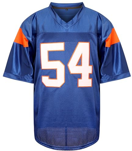 Supereasydeal Blue Mountain State 54 thad Castle - Jersey de fútbol para Hombre, Color Azul Azul M