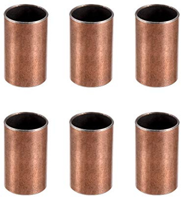sourcing map Hülsenlager 16mm Bohrung x 18mm Außendurchmesser x 30mm Länge Gleitlager gerollte kugellose Buchsen 6 Stück