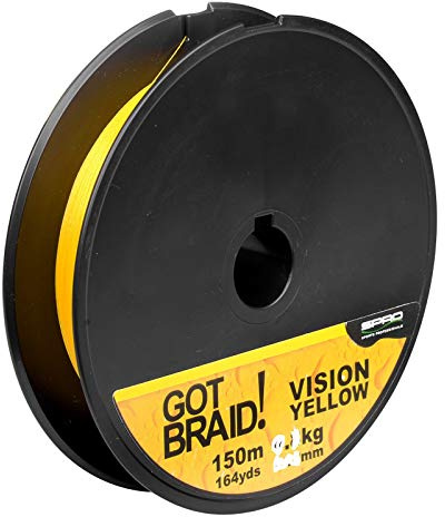 GOT Braid 4-Fach 150m Vision Yellow / 0,10mm geflochtene Schnur von Spro -