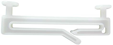 rewagi Schlaufengleiter für Schlaufen 40mm, 50mm, 50mm mit Schlitz, 70mm – Gardinenzubehör, Gardine, Vorhang, Schiebegardine (Länge 50mm mit Schlitz- 40 Stück)