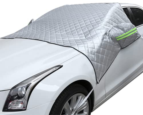 Halbgarage Auto Winter Frontscheibenabdeckung Winter, Gegen Strahlung, Sonne, Staub, Schnee, EIS, Frost, 145x230cm-Auto universal