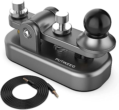 Putikeeg CW morse manipulator, rak nyckel morse kod, amatörradioutrustning, ham radiomanipulator telegraf, telegrafnyckel
