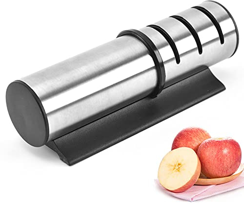 Affilacoltelli, Affilacoltelli manuale professionale a 4 stadi, Affilacoltelli - Affilacoltelli manuale per affilare coltelli da cucina - Pietra ceramica, Aste diamantate.