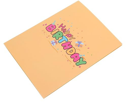 VILLFUL Papier Geburtstagskarte Kit Cartoon Segen Karte Gruß Für Party Zubehör