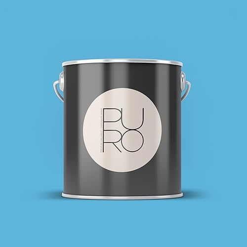 Livingwalls PURO Premium Wandfarbe c3002 - Malerfarbe mit sehr hoher Deckkraft - matte hochwertige Innenfarbe in Blau - 2,5l