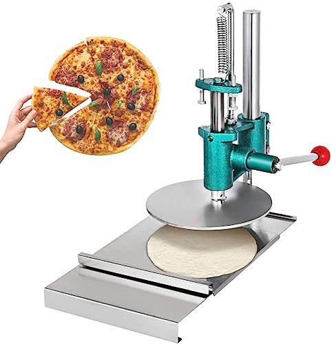 Kommerzielle Maschine, Pizza-Gebäckpresse, kommerzielle Edelstahl-Pizza-Hand-Teigpresse, winkelverstellbar, Heim-Tortilla-Gebäckpresse, Küchengeräte für Pizza, Tortilla, Dosa, 22 c
