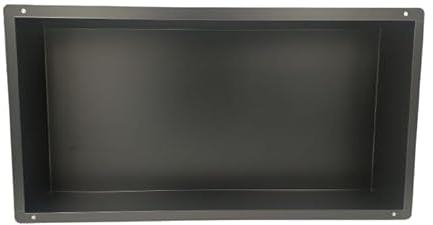 JJDesign Edelstahl Wandnische, randlos, 30 x 60 x 10 cm - Einbauregal für die ideale Duschablage (30x60x10)