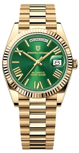 RollsTimi PD1783 DD40 Herren Uhr, NH36A Japanisches Automatikwerk, Day/Date, 100m Wasserdichtheit, Edelstahlarmband, Saphirglas, Luxus Herren Automatikuhr