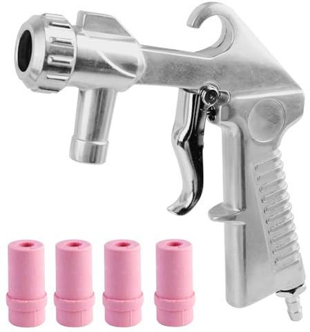 Pritok - Set di attrezzi per sabbiatura, con 4 ugelli (4,5 mm/5 mm/6 mm/7 mm), per sabbiatrice