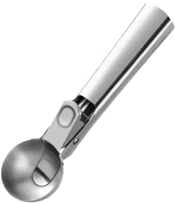 Changtai Eisportionierer aus Edelstahl mit Auswerfer, Eislöffel Eiscreme Löffel Ice Cream Scoop für Eiscreme Plätzchen Kuchen Teig Fleischbäll Melone Drachenfrucht Papaya Wassermelone