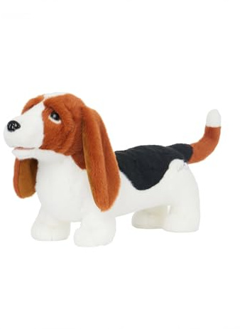 LeMieux Toy Puppy Boris - Cute & Cuddly Basset Hound - Stuffed Standing Toy Dog - Suitable for Ages 3+