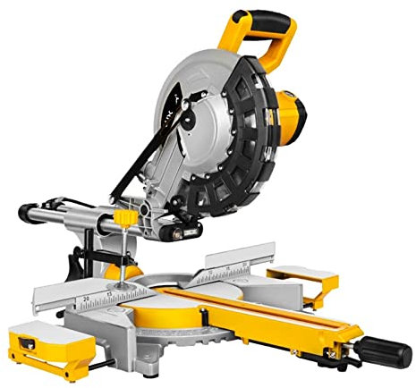 Sierra inalámbrica, Sierra ingletadora de madera deslizante de 10 pulgadas y 255mm, bisel único con luz LED, máquina cortadora de herramientas eléctricas,para cortar madera y metal(Standard)