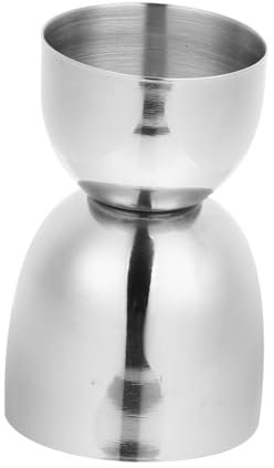 HOLIDYOYO Stainless Steel Cocktail Jigger Double Head Measuring Shot Cup Bartender Tool for Alcohol Measurement Bar Use Rolled Edges