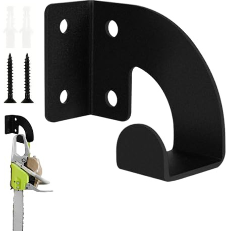 Bajbumgn Porta Motosega - Supporto A Parete Per Motosega,Scaffale Metallico Organizzatore per Attrezzi da Giardino Garage e Officina