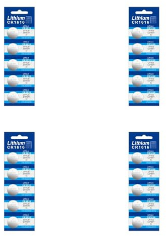 Pilas de botón CR1616 de 3 V, fuentes de alimentación de litio para dispositivos electrónicos, fuente de alimentación CR1616, 5 unidades