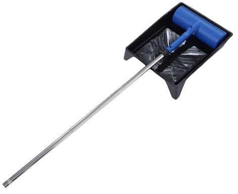 Walfront Farbroller-Set mit Verlängerungsstange, Verstellbarem Winkel, 10-Zoll-Rollenbürste für Heim- und Deckenanstrichprojekte