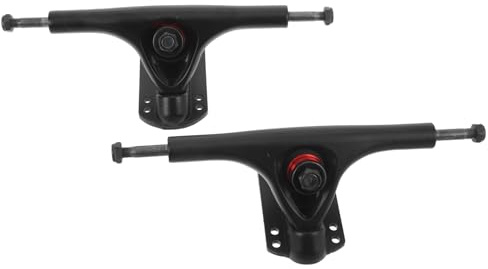 Gogogmee 2 Pezzi Truck per Skateboard in Lega Leggera con Meccanismo Ammortizzante per Assorbire Urti Ricambi per Skateboards da Strada e Park Accessori Facili da Installare per Migliorare